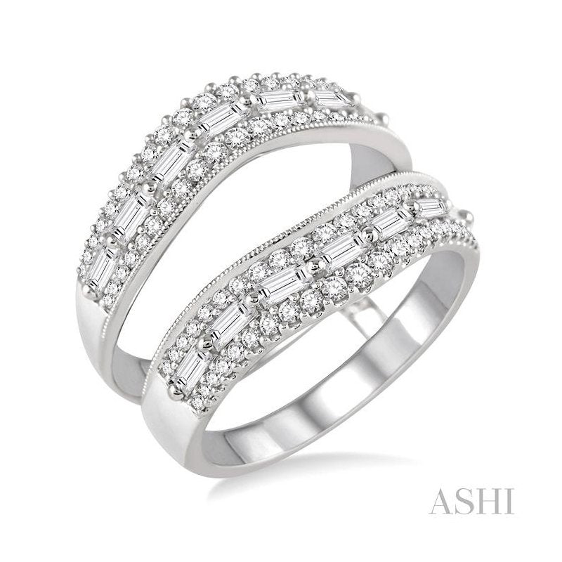 ASHI Baguette Diamond Insert Ring 29310PPFVWG-1.05