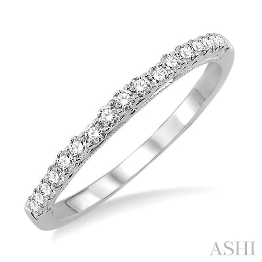 ASHI Diamond Wedding Band 14606PPFHWG-WB