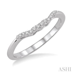 ASHI Diamond Wedding Band 14828PPFHWG-WB