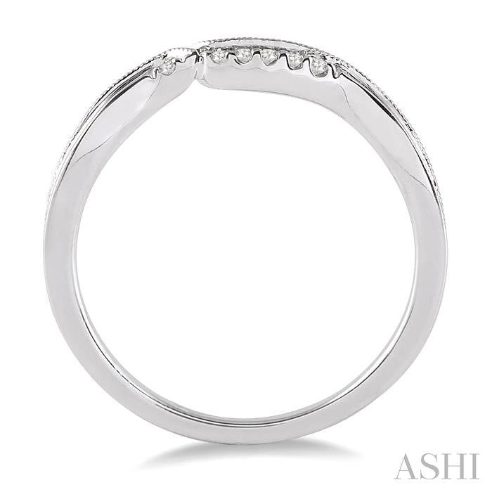 ASHI Diamond Wedding Band 14839PPFHWG-WB