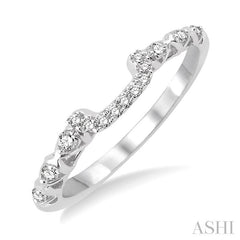 ASHI Diamond Wedding Band 14888PPFHWG-WB
