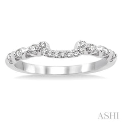ASHI Diamond Wedding Band 14888PPFHWG-WB