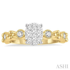 ASHI Oval Shape Lovebright Diamond Ring 149D5PPFHYW