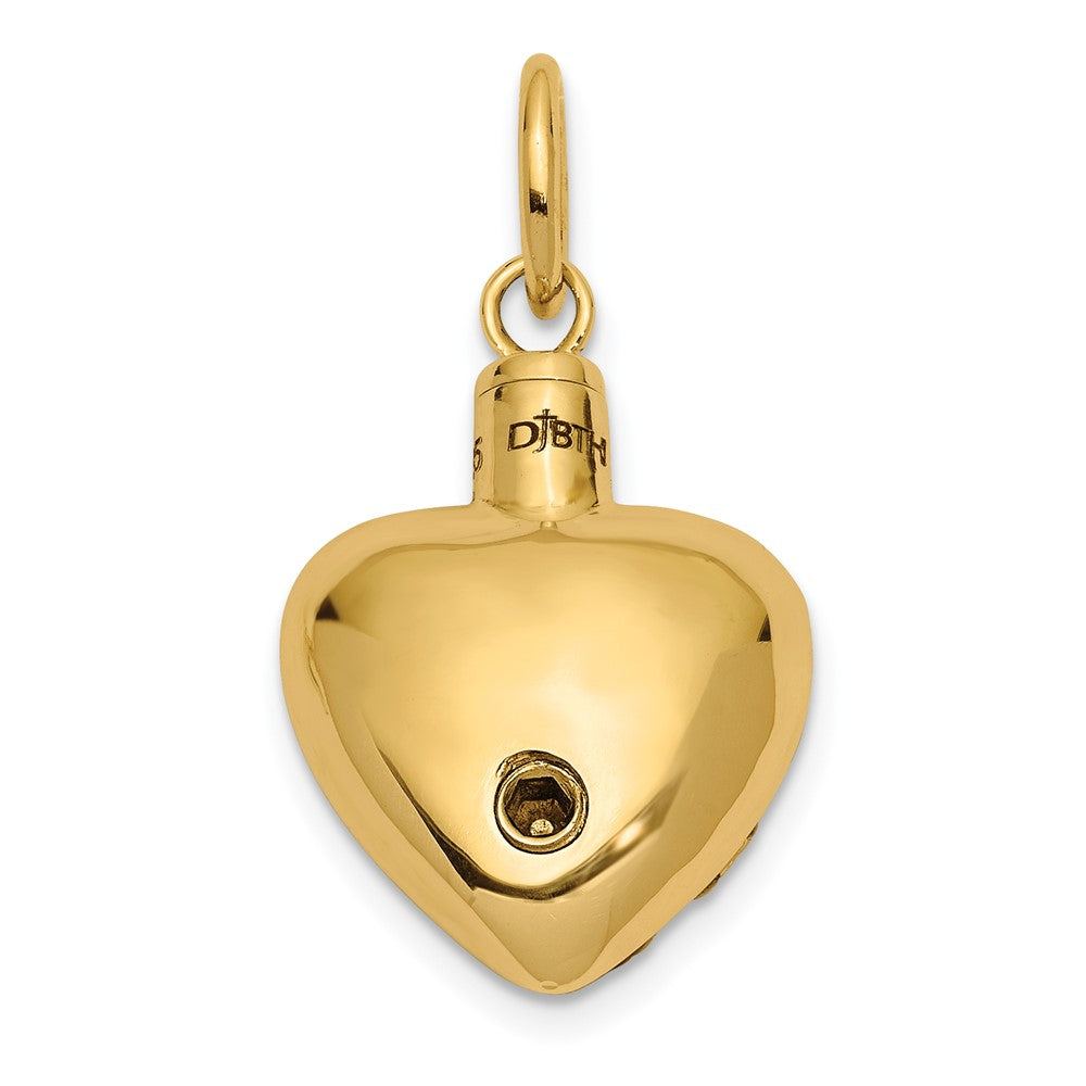 Sentimental Expressions 14K Heart Remembrance Ash Holder Pendant 14YQSX173