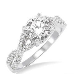 Parkplace Jewelers Round Shape Diamond Engagement Ring 218C4PPFHWG-LE