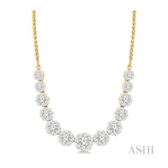 ASHI Lovebright Essential Diamond Smile Necklace 99362PPFGNKYW