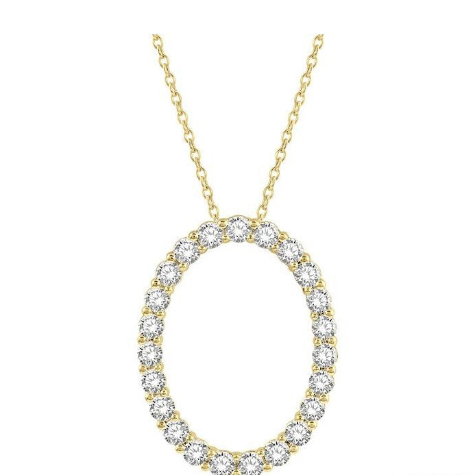 Parkplace Jewelers Oval Shape Diamond Pendant 901H1PPFGPDYG