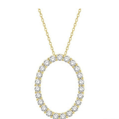 Parkplace Jewelers Oval Shape Diamond Pendant 901H1PPFGPDYG