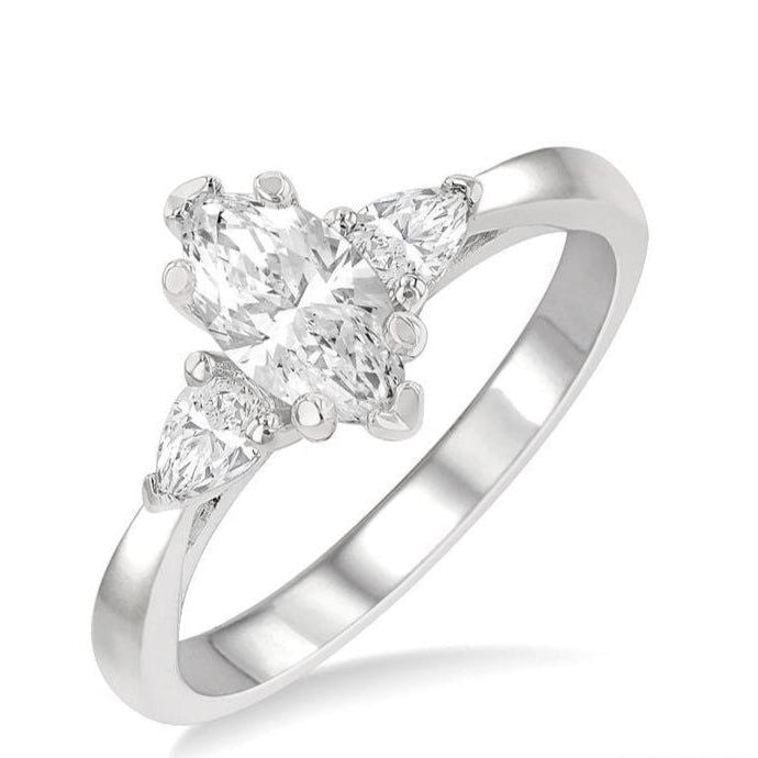 Parkplace Jewelers Marquise Shape Semi-Mount Diamond Engagement Ring 255L6PPFHWG-SM-MQ