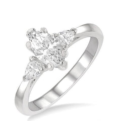 Parkplace Jewelers Marquise Shape Semi-Mount Diamond Engagement Ring 255L6PPFHWG-SM-MQ