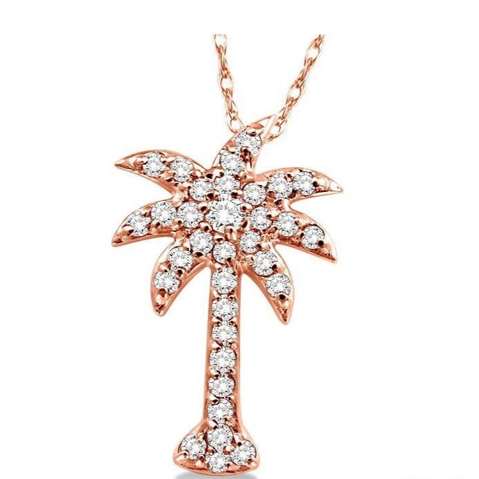 Parkplace Jewelers Palm Tree Diamond Fashion Pendant 63717PPFXPDPG