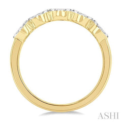 ASHI Round Shape 5 Stone Lovebright Essential Diamond Wedding Band 158D3PPFGYW