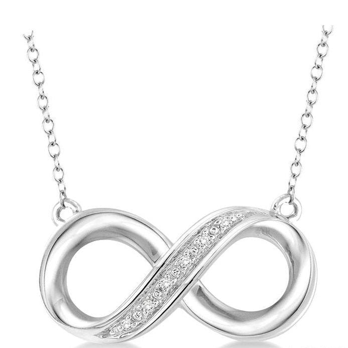 Parkplace Jewelers Silver Infinity Diamond Fashion Pendant 87879PPSSSLPD