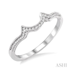 ASHI Diamond Wedding Band 14818PPFHWG-WB