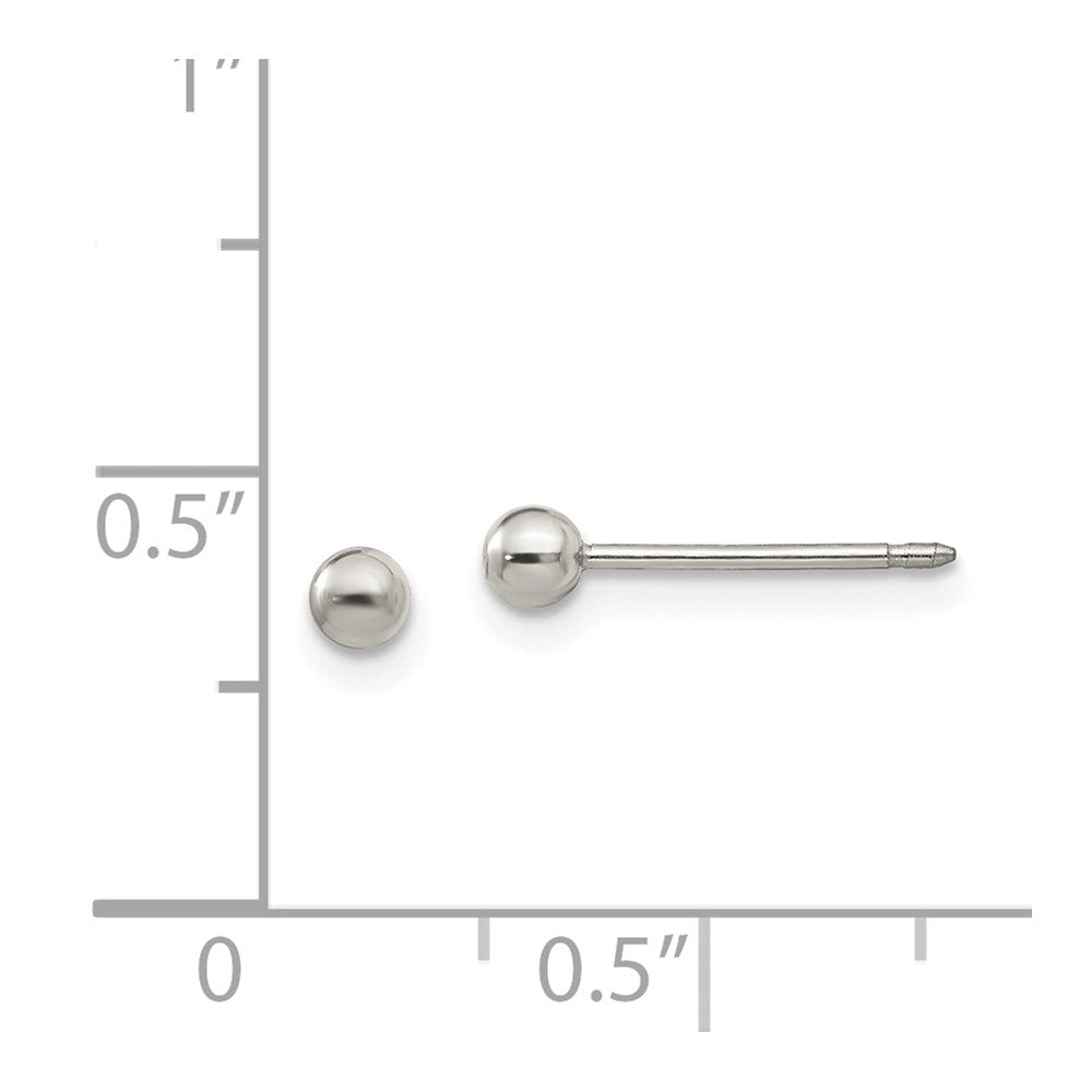 159E Inverness Titanium 3mm Ball Post Earrings