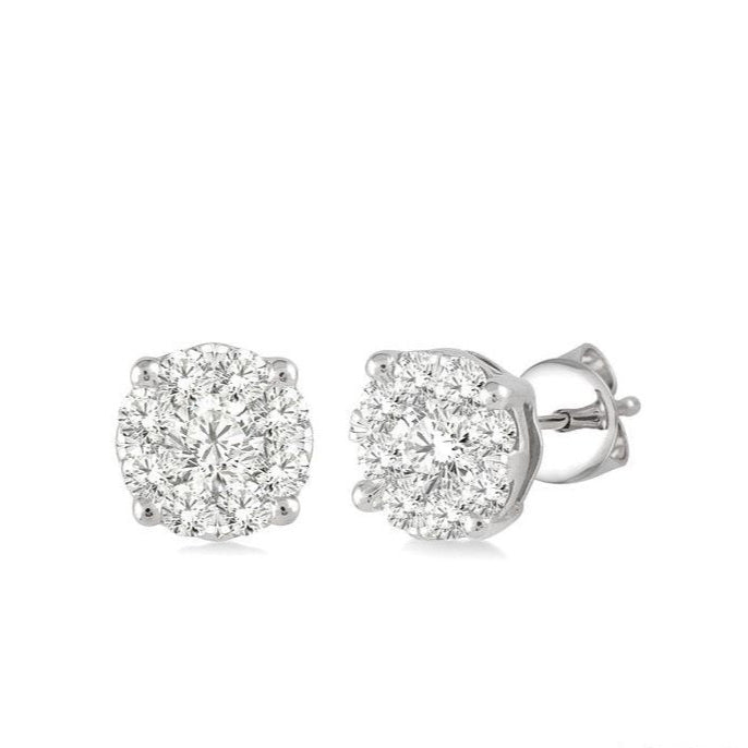 Parkplace Jewelers Round Shape Lovebright Essential Diamond Stud Earrings 91755PPFGERWG