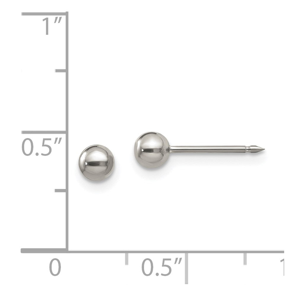 16E Inverness Titanium 4mm Ball Post Earrings
