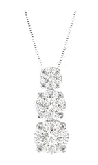 Parkplace Jewelers Round Shape Past Present & Future Lovebright Essential Diamond Pendant 910A6PPFVPDWG