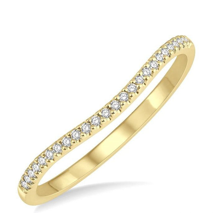 Parkplace Jewelers Curved Diamond Wedding Band 30348PPFGYG