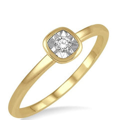 Parkplace Jewelers Stackable Cushion Shape Diamond Promise Ring 11419PPTXYG