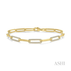 ASHI Paper Clip Diamond Fashion Bracelet 72091PPFHYG