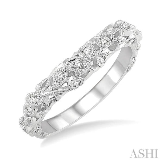 ASHI Diamond Wedding Band 18488PPFHWG-WB
