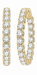 Parkplace Jewelers Inside-Out Diamond Hoop Earrings 622B0PPFGERYG-10.00