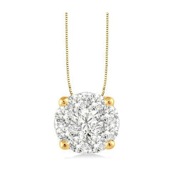 Parkplace Jewelers Round Shape Lovebright Essential Diamond Solitaire Pendant 91755PPFGPDYW