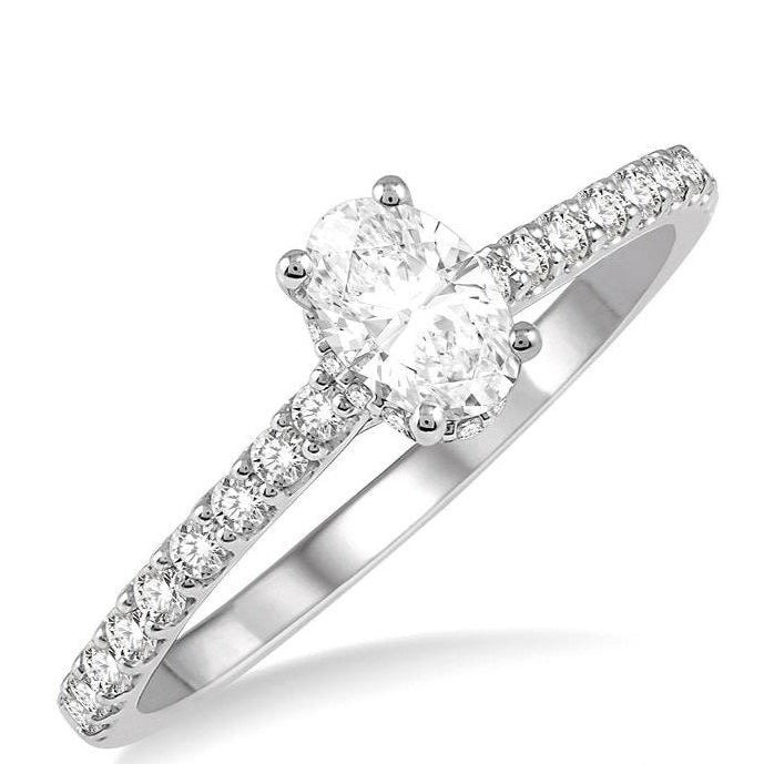 Parkplace Jewelers Oval Shape Semi-Mount Diamond Engagement Ring 259J6PPFHWG-SM-OV