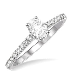 Parkplace Jewelers Oval Shape Semi-Mount Diamond Engagement Ring 259J6PPFHWG-SM-OV