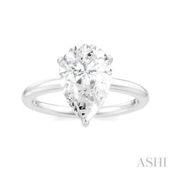 ASHI Pear Shape Semi-Mount Diamond Engagement Ring 190A8PPFHWG-SM-PR2