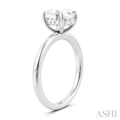 ASHI Oval Shape Semi-Mount Diamond Engagement Ring 190A9PPFHWG-SM-OV2