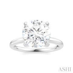 ASHI Round Shape Semi-Mount Diamond Engagement Ring 190A9PPFHWG-SM-RD3