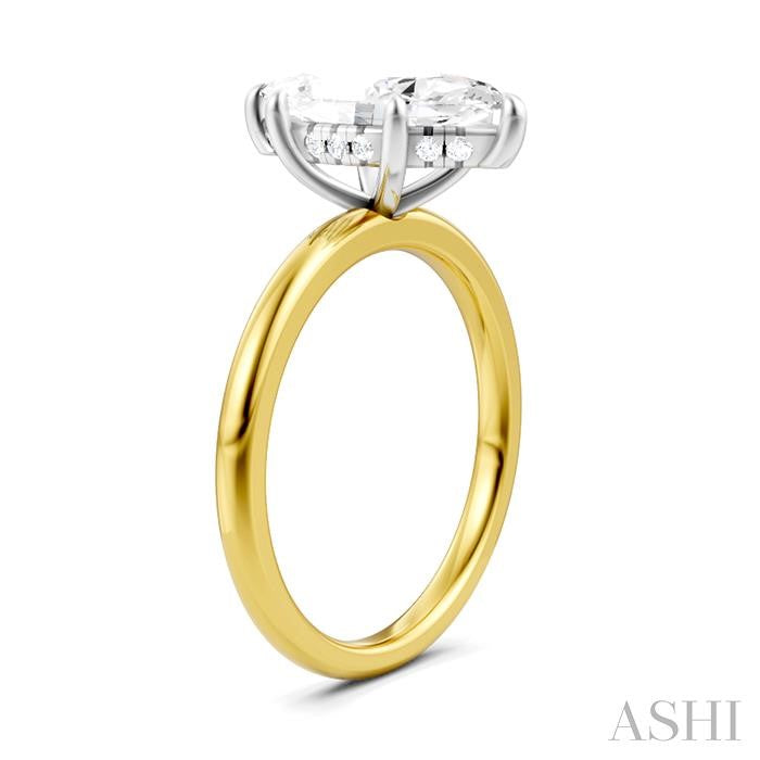 ASHI Marquise Shape Semi-Mount Diamond Engagement Ring 190A9PPFHYW-SM-MQ2