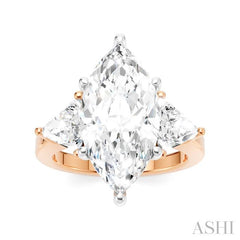 ASHI Marquise Shape Semi-Mount Diamond Engagement Ring 190B1PPFHPW-SM-MQ4