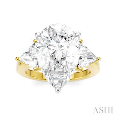 ASHI Pear Shape Semi-Mount Diamond Engagement Ring 190B1PPFHYW-SM-PR5