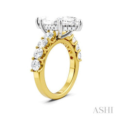 ASHI Marquise Shape Semi-Mount Diamond Engagement Ring 193ACPPFHYW-SM-MQ4