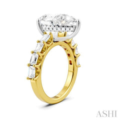 ASHI Pear Shape Semi-Mount Diamond Engagement Ring 194ACPPFHYW-SM-PR4