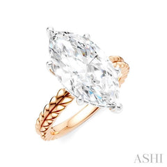 ASHI Marquise Shape Semi-Mount Diamond Engagement Ring 194B8PPFHPW-SM-MQ4