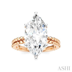 ASHI Marquise Shape Semi-Mount Diamond Engagement Ring 194B8PPFHPW-SM-MQ4