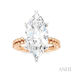 ASHI Marquise Shape Semi-Mount Diamond Engagement Ring 194B8PPFHPW-SM-MQ5