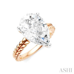 ASHI Pear Shape Semi-Mount Diamond Engagement Ring 194B8PPFHPW-SM-PR4