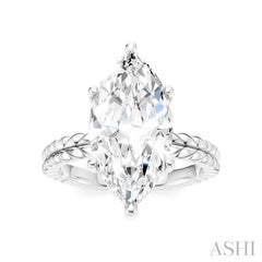 ASHI Marquise Shape Semi-Mount Diamond Engagement Ring 194B8PPFHWG-SM-MQ4