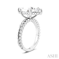 ASHI Marquise Shape Semi-Mount Diamond Engagement Ring 194B8PPFHWG-SM-MQ4