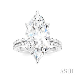 ASHI Marquise Shape Semi-Mount Diamond Engagement Ring 194B8PPFHWG-SM-MQ5