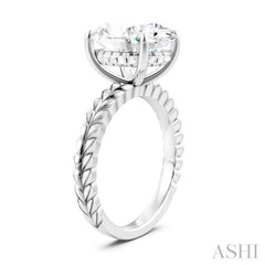 ASHI Oval Shape Semi-Mount Diamond Engagement Ring 194B8PPFHWG-SM-OV5