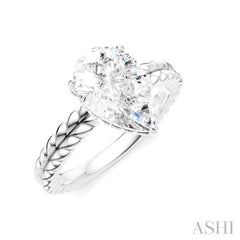 ASHI Pear Shape Semi-Mount Diamond Engagement Ring 194B8PPFHWG-SM-PR2