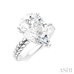 ASHI Pear Shape Semi-Mount Diamond Engagement Ring 194B8PPFHWG-SM-PR4