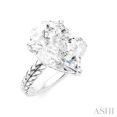 ASHI Pear Shape Semi-Mount Diamond Engagement Ring 194B8PPFHWG-SM-PR5