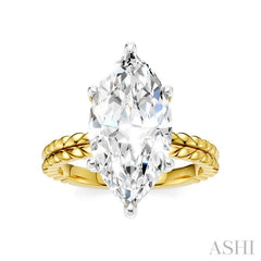 ASHI Marquise Shape Semi-Mount Diamond Engagement Ring 194B8PPFHYW-SM-MQ4